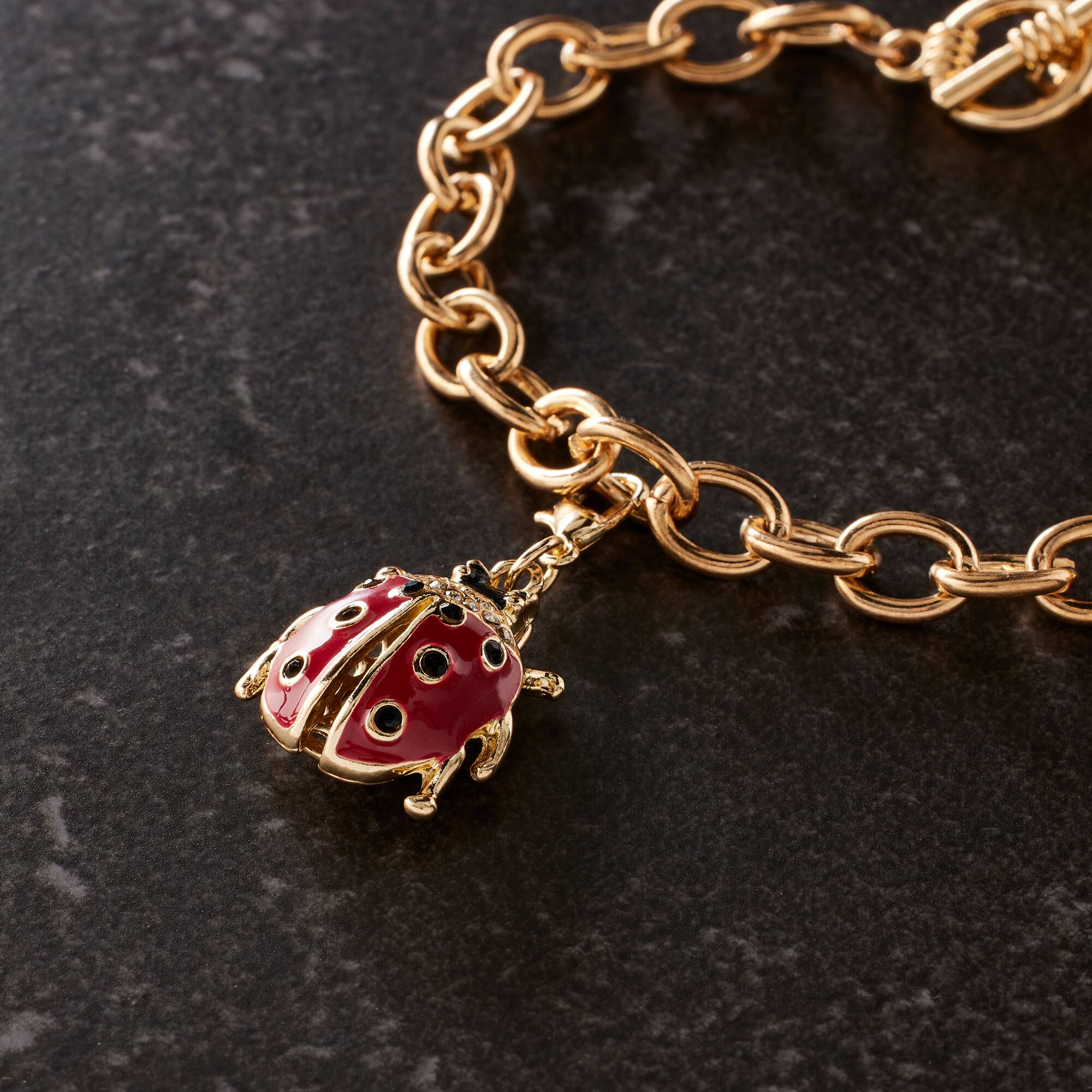 12 Pack: Ladybug Charm by Bead Landing™